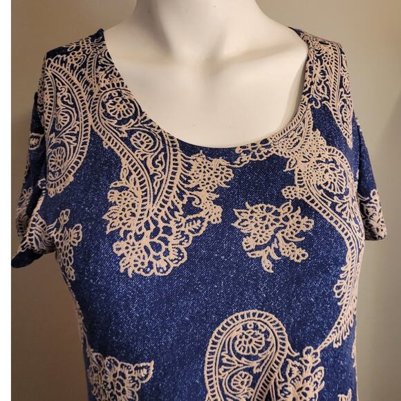 Vasna Anthropologie Style Blue Paisley Slip Dress Sm Boho Indie Cottagecore - Picture 2 of 10
